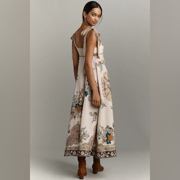 Alemais Antoinette Ballet Linen Midi Dress - Picture 2 of 14